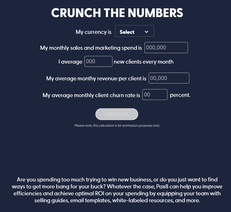 Crunch the numbers