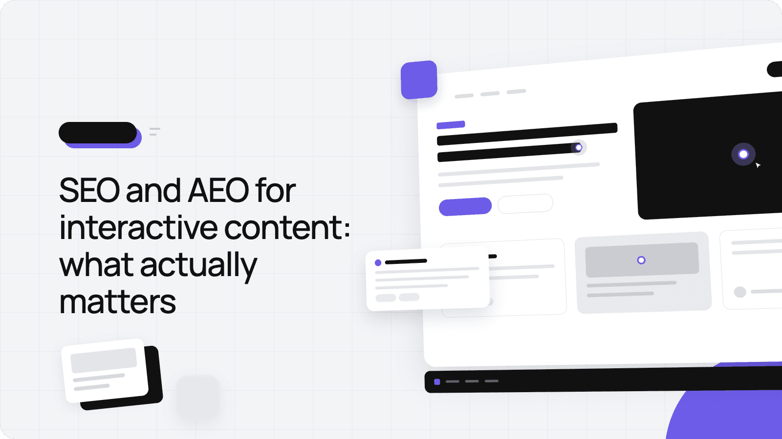 Ceros Blog Header Image | SEO and AEO for interactive content