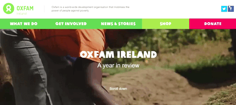 Oxfarm Ireland animated map