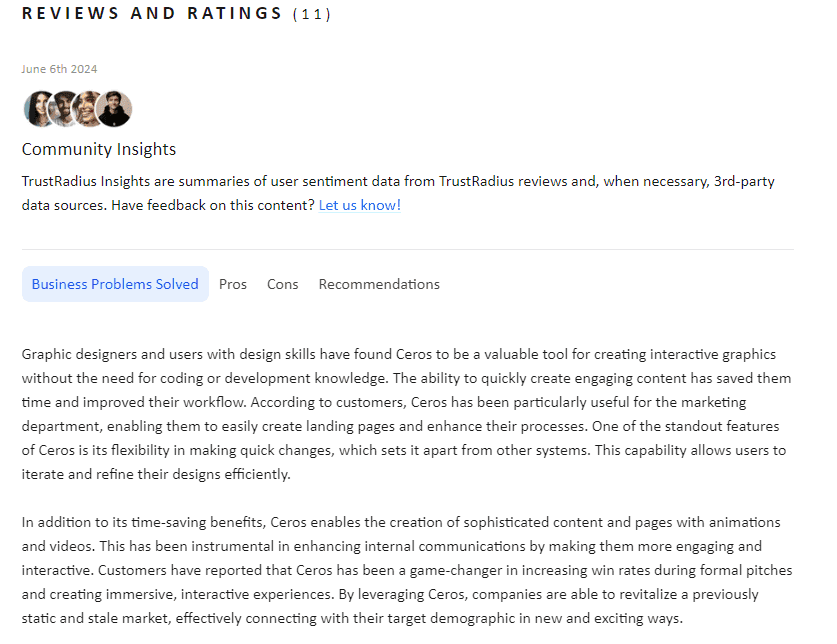 Reviews and Ratings