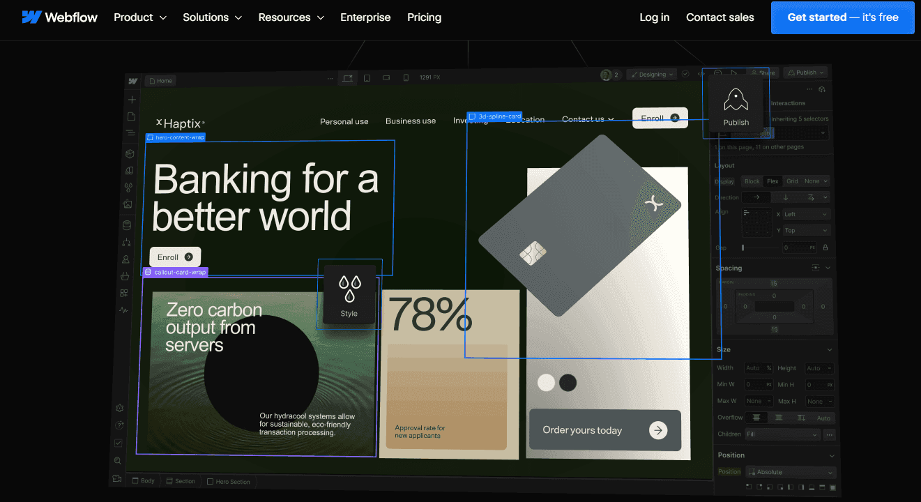 Webflow home