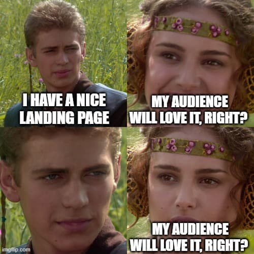 Landing Page meme