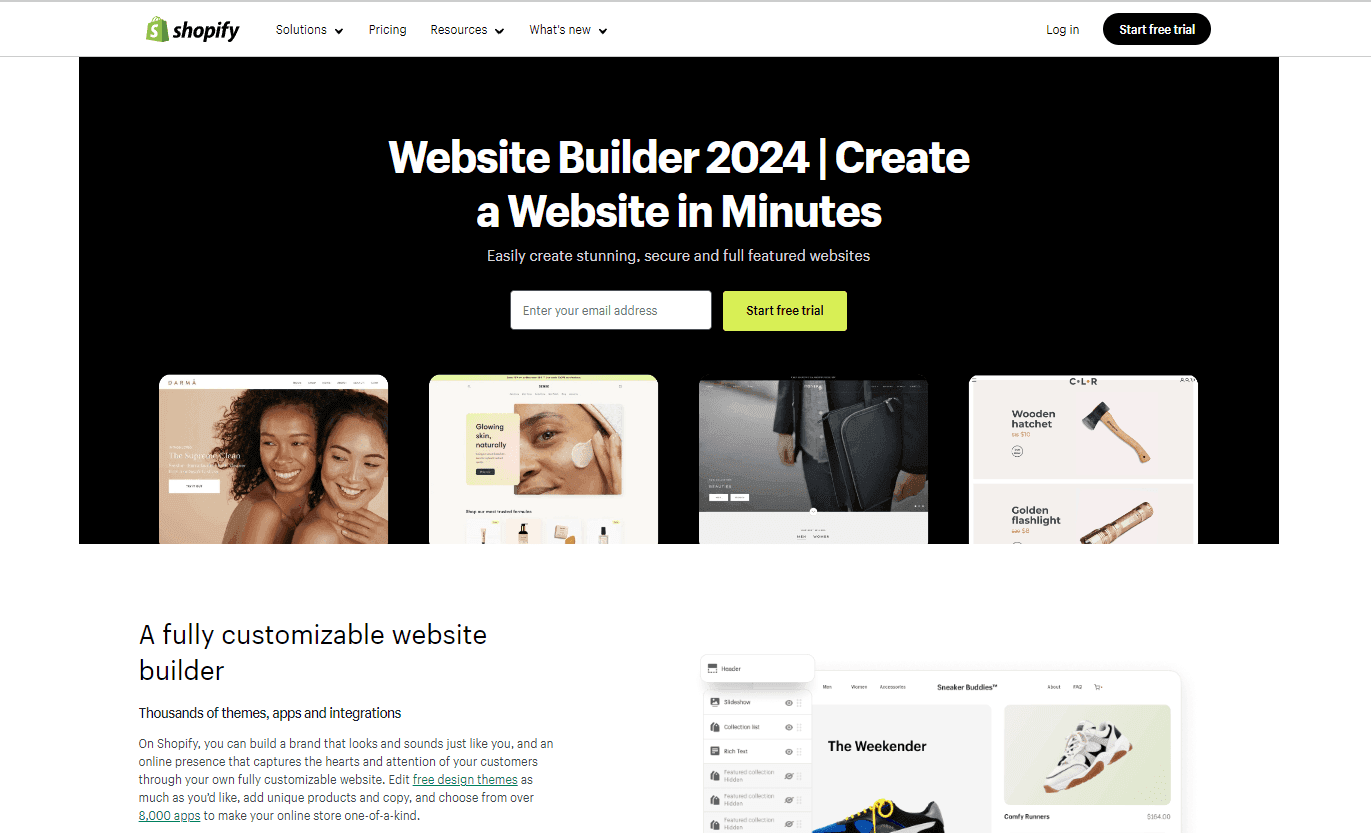 Shopify Landing page