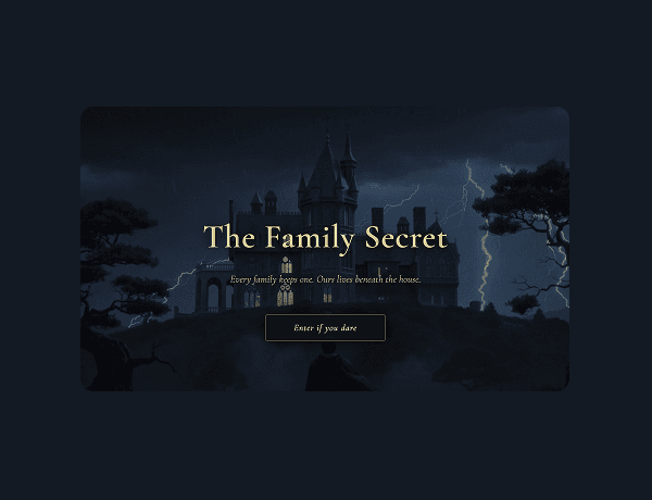 Graphic showing an intriguing book cover illustration for a mystery novel template