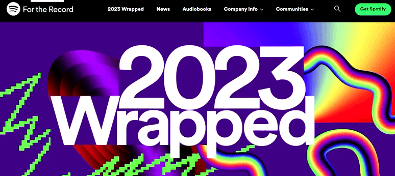 Soptify 2023 wrapped gif