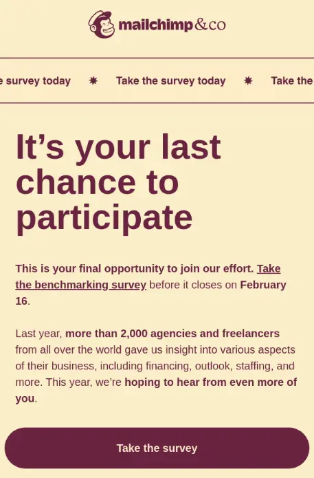 Newsletter idea #2: MailChimp