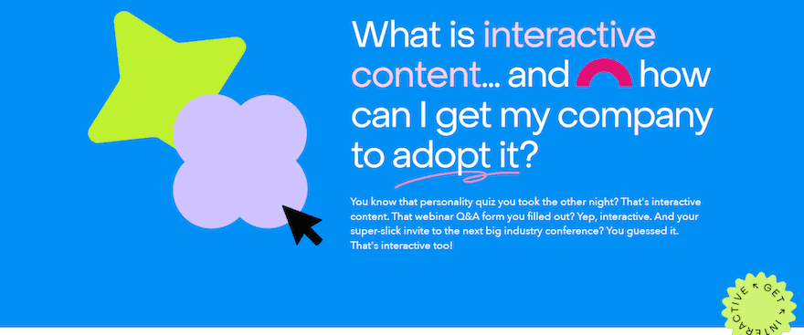 What is interactive content