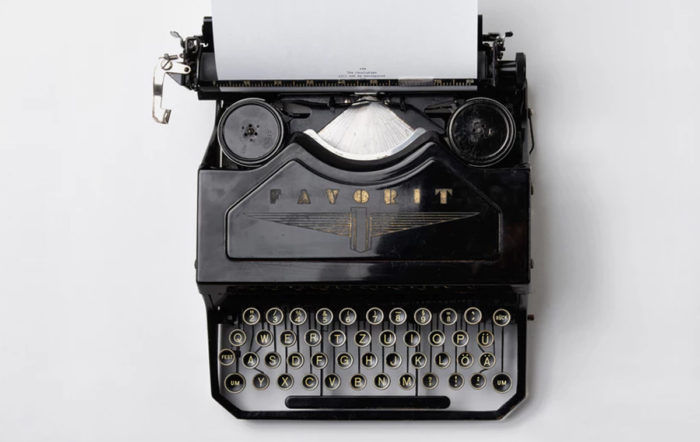 Old fashioned typewriter