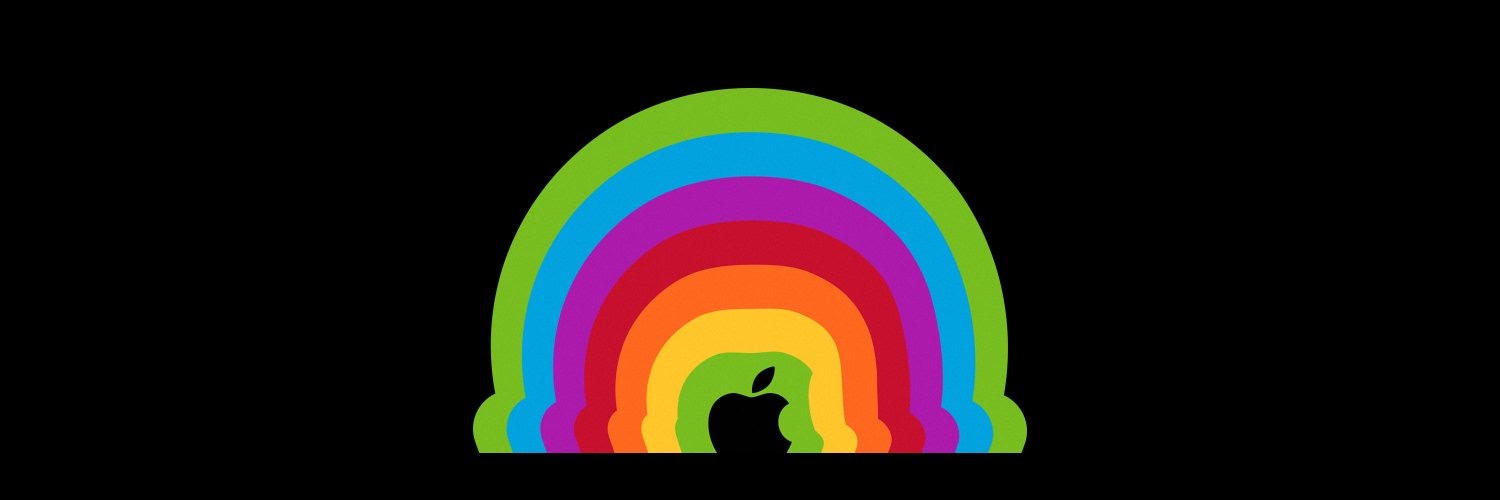 A new multi-color Apple brand image. 